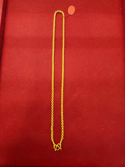 15.2g, 24.5", Rolo Chain, 23K Gold