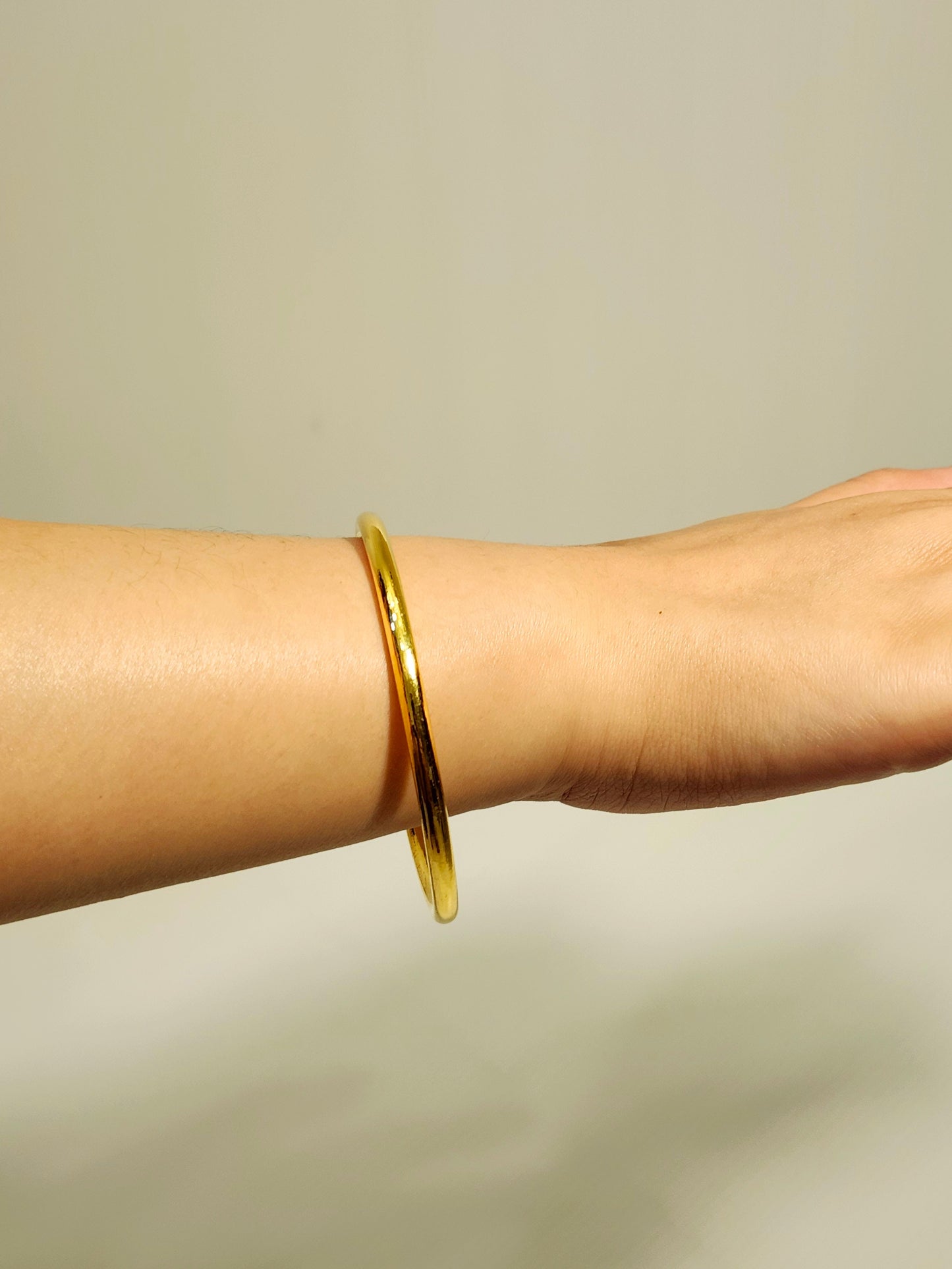 Round Bangle, 23K Gold