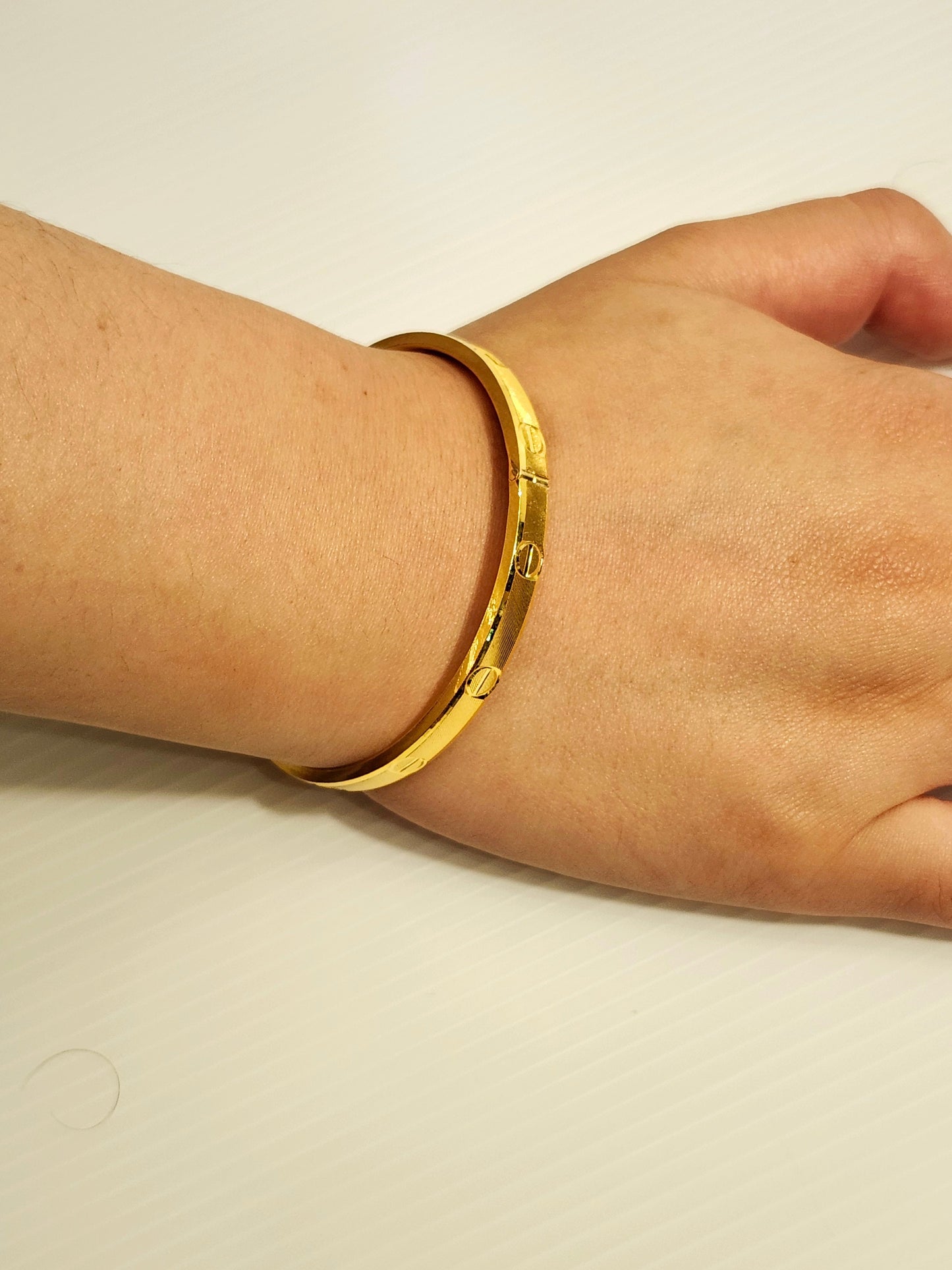 Designer Bangle, 23K Gold