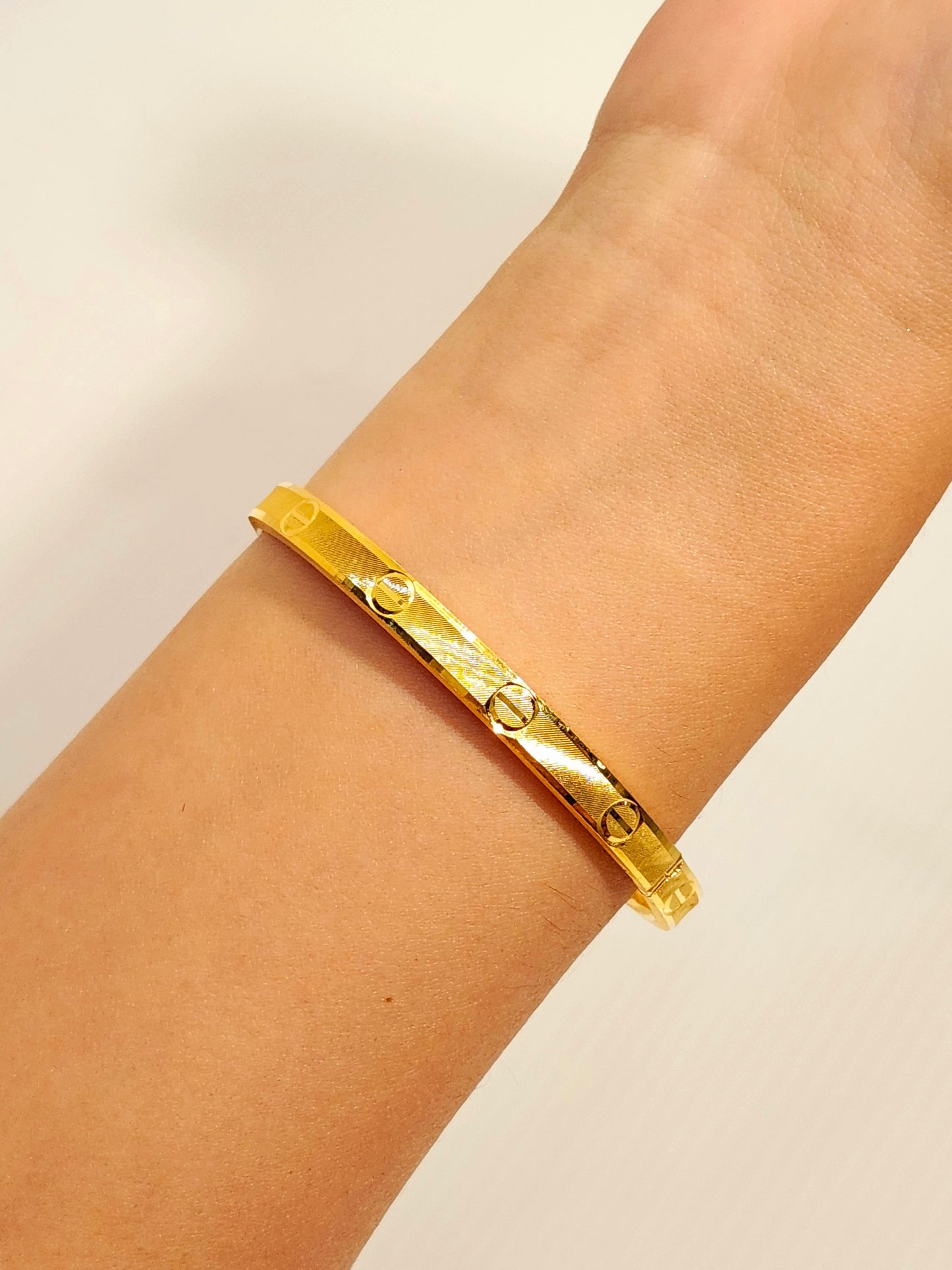 Designer Bangle, 23K Gold