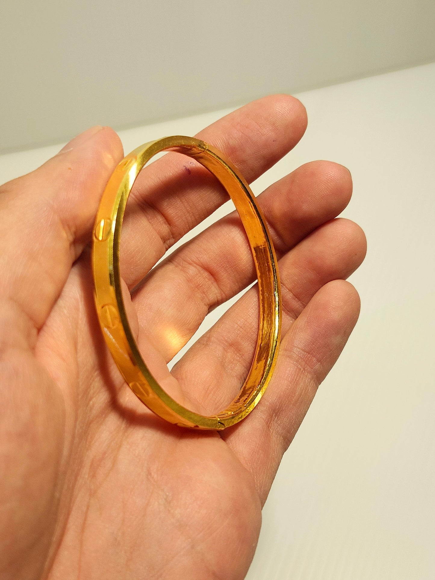 Designer Bangle, 23K Gold