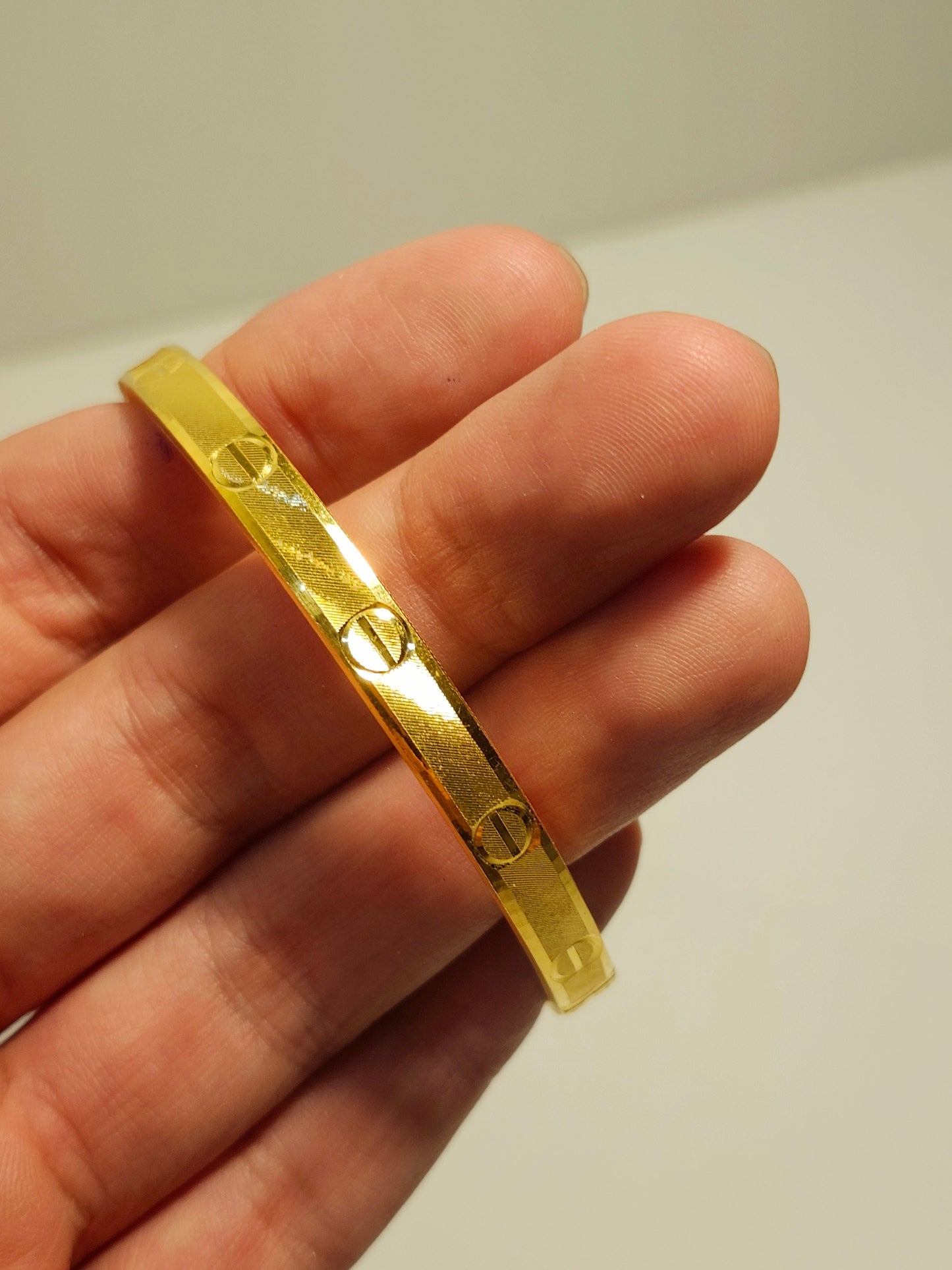 Designer Bangle, 23K Gold