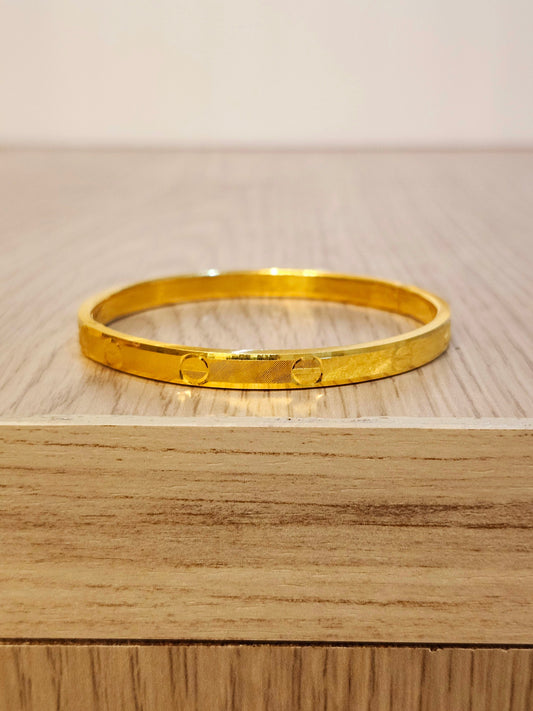 Designer Bangle, 23K Gold