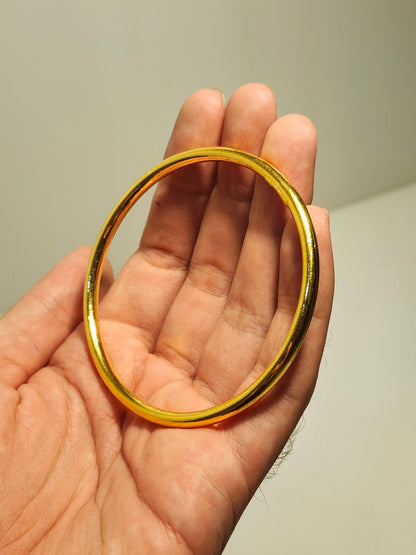 Round Bangle, 23K Gold