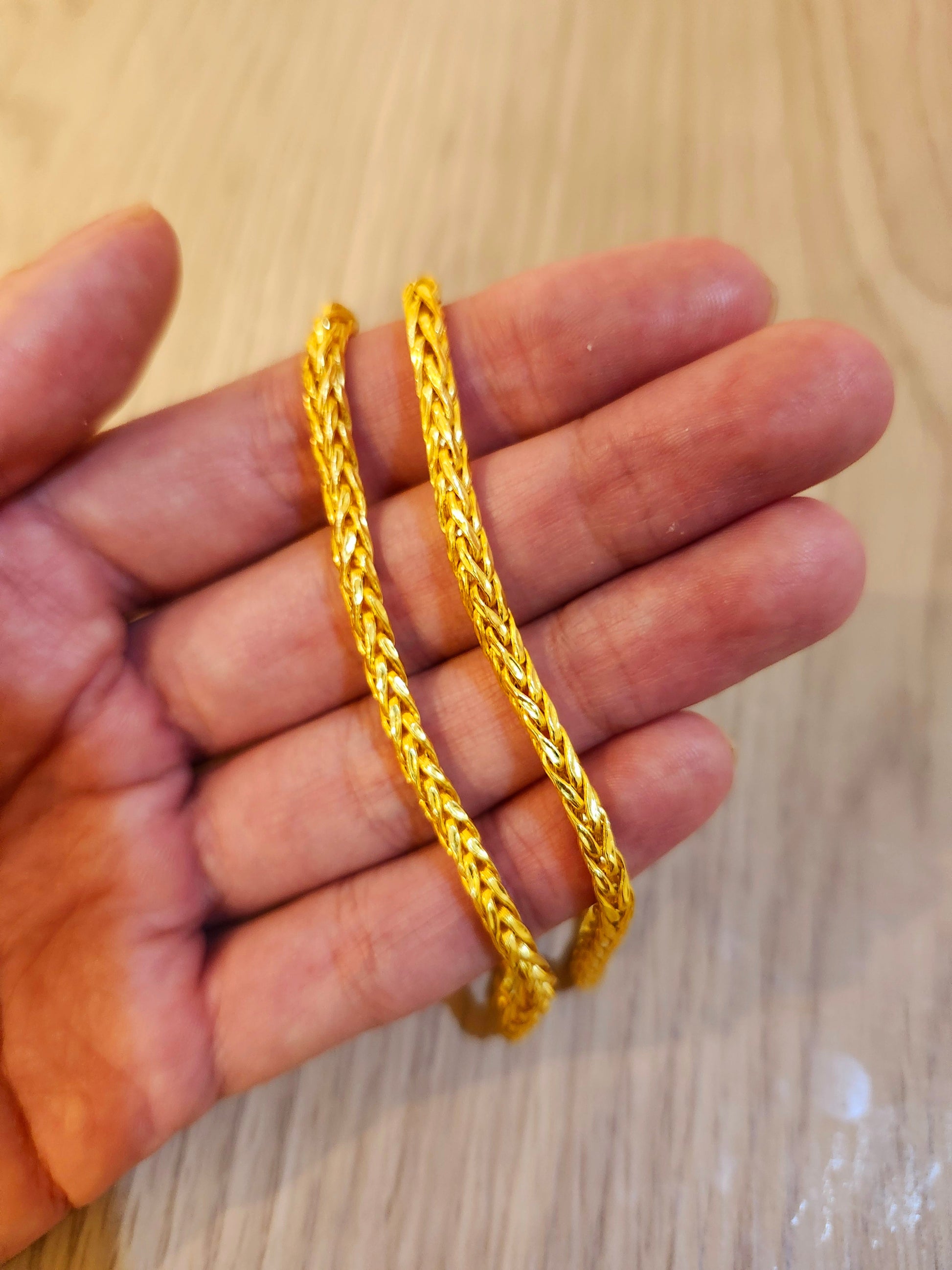 23k Thai Gold Wheat Chain