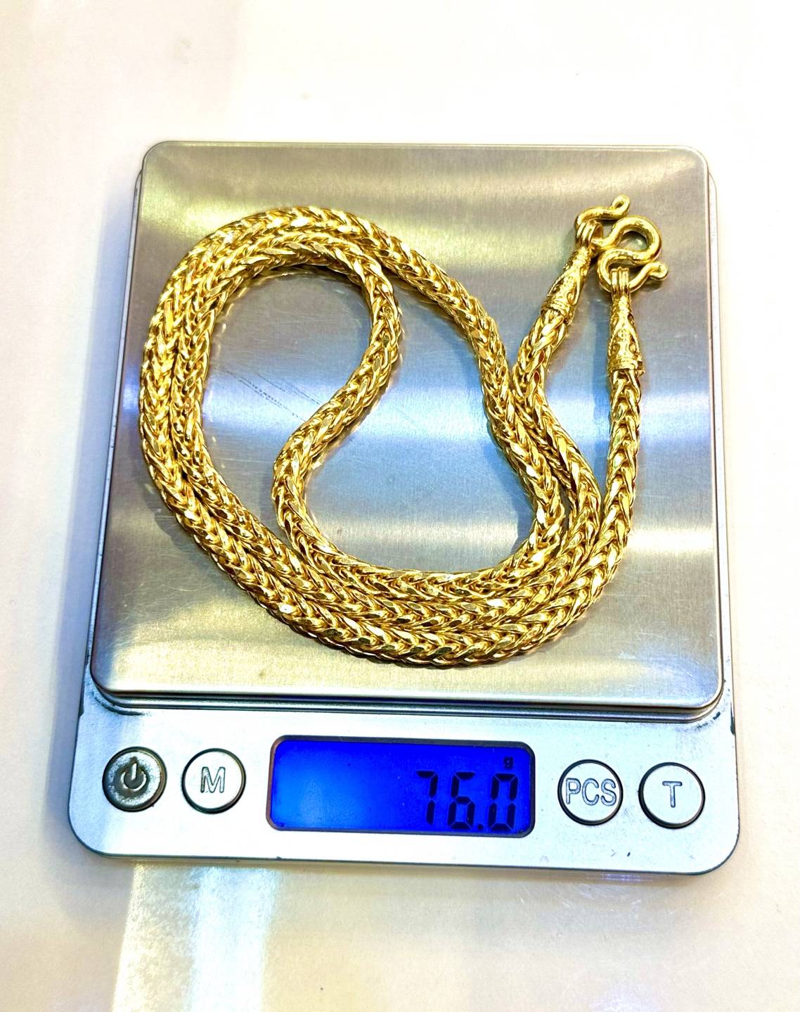 23k Thai Gold Wheat Chain