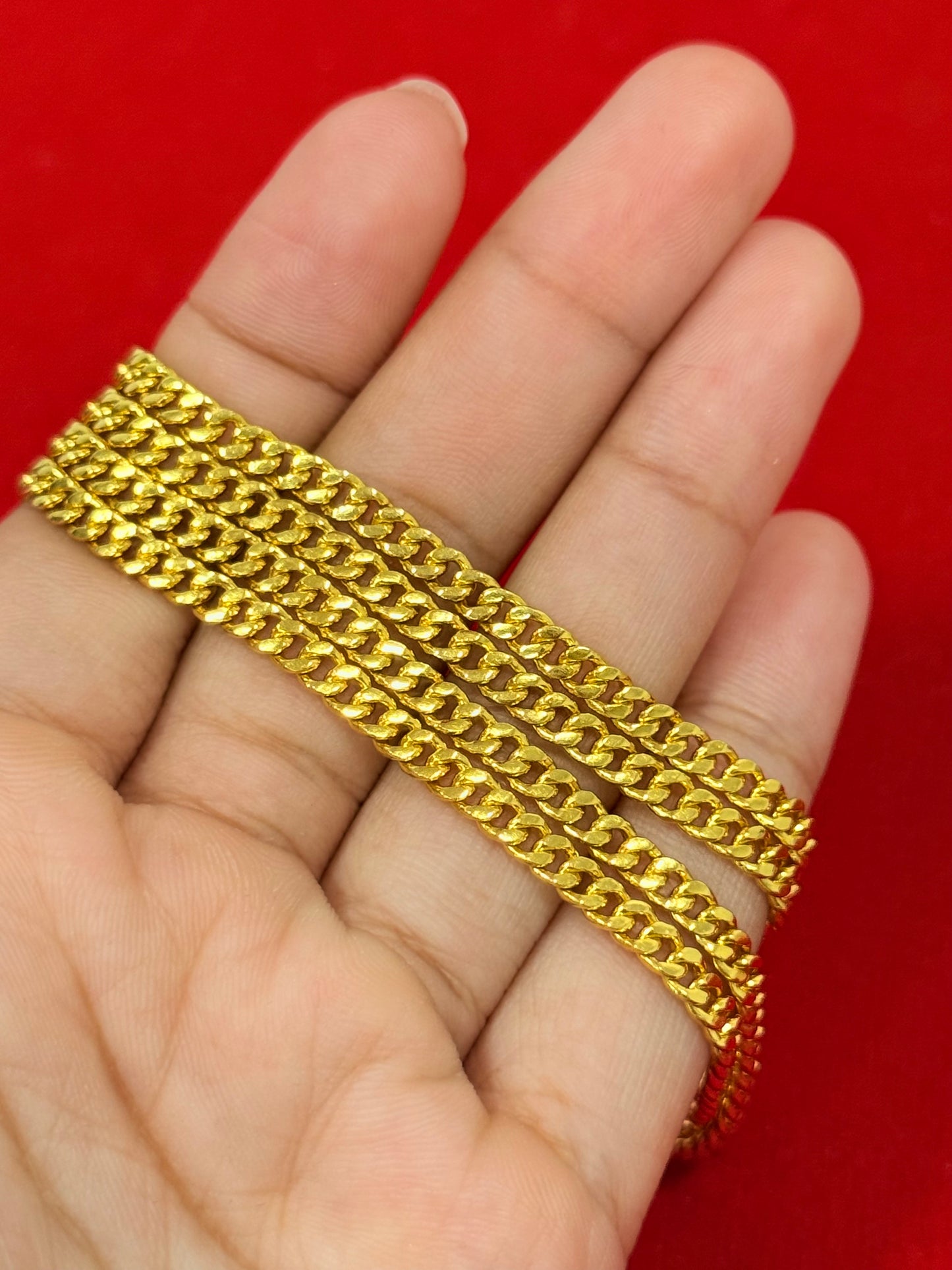 Miami Cuban Chain, Light, 24K Gold