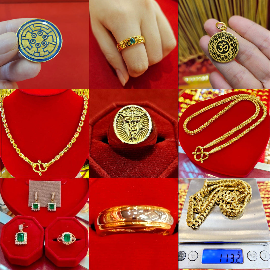 Real Gold Jewelry Custom Made, 23k and 24k Gold – Thai Gold