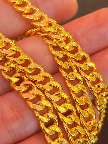 Miami Cuban Chain, 24k Gold