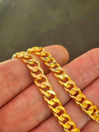 Miami Cuban Chain, 24k Gold
