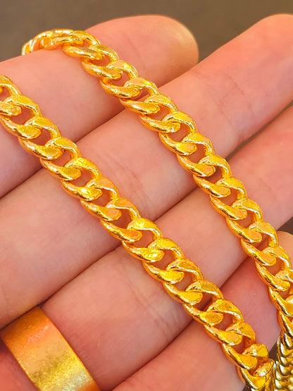 Miami Cuban Chain, 24k Gold