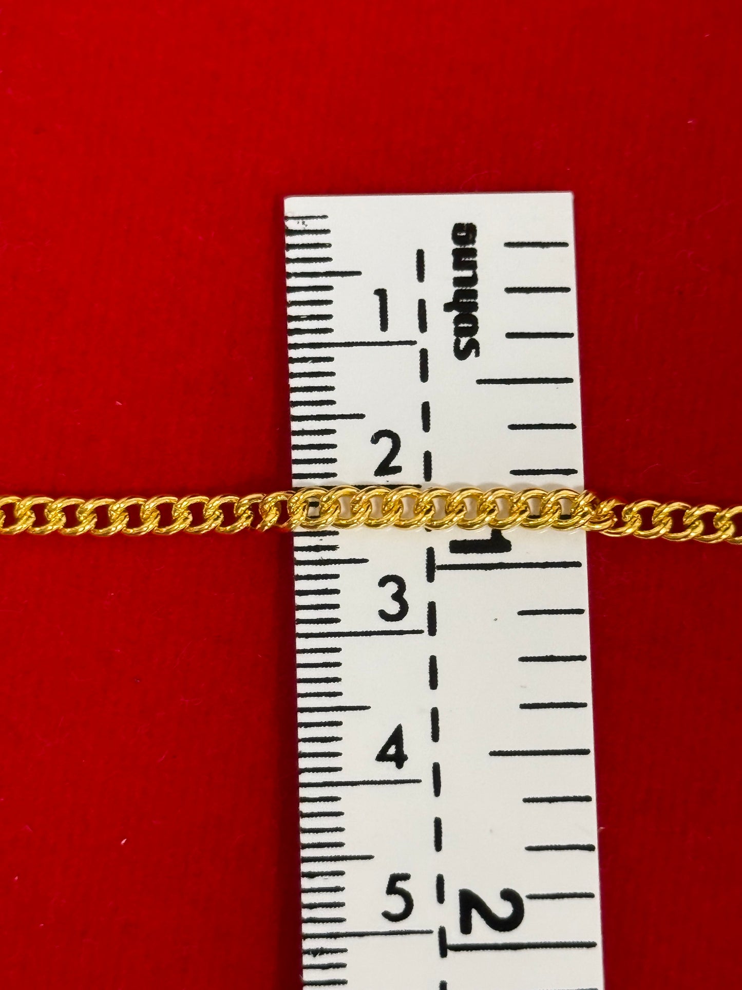 Cable Link Chain, 24K Gold