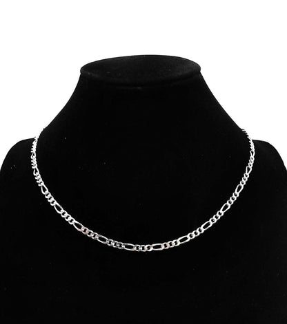 Figaro Chain, Sterling Silver