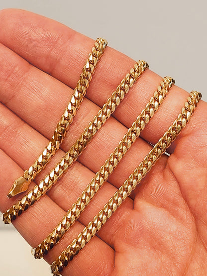 24" Cuban Chain, 14k Gold