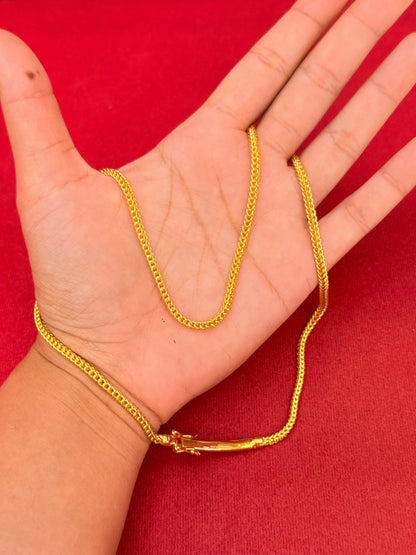 30.8g, 19”, Classic Franco Chain, 24K Gold