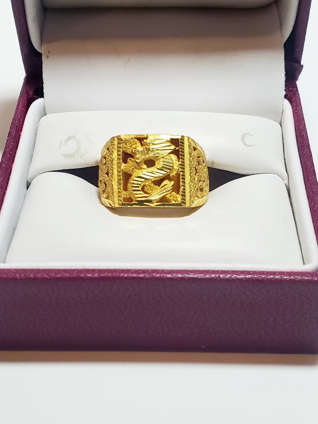 23K Thai Gold Dragon Ring