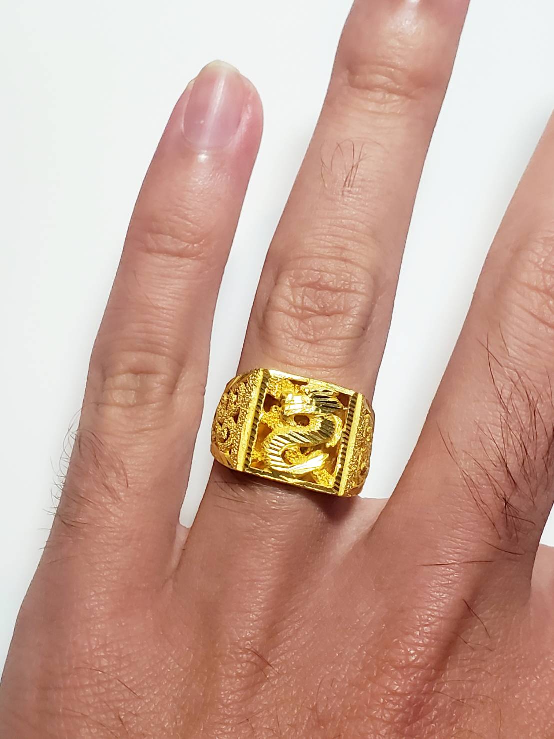 23K Thai Gold Dragon Ring