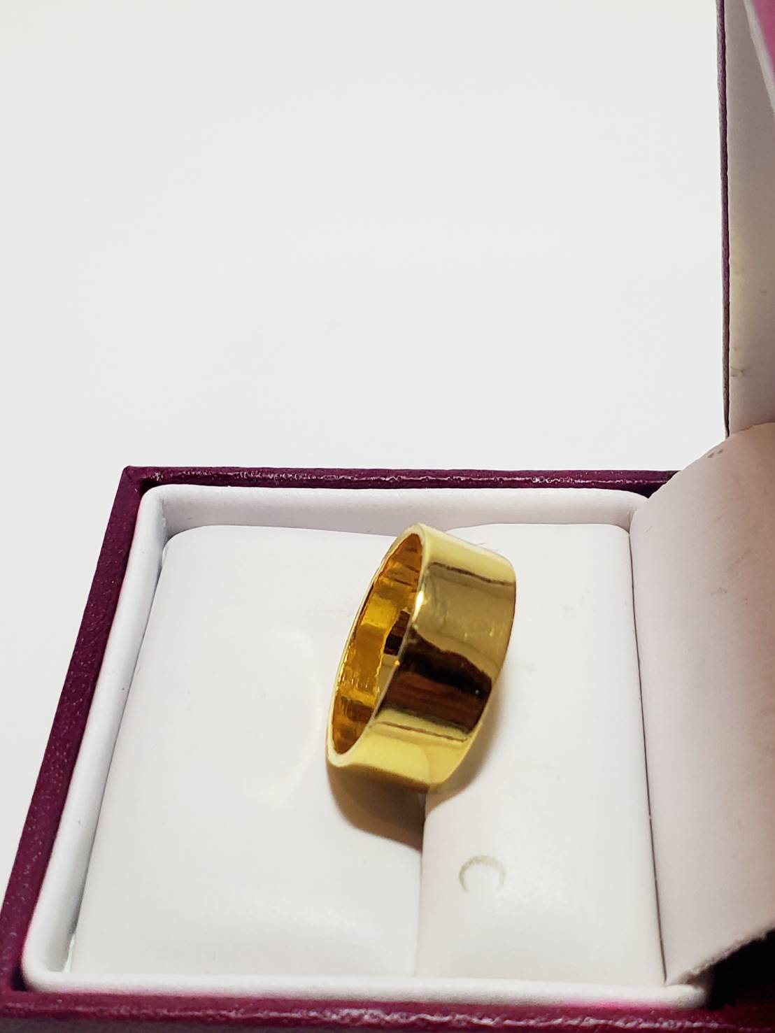 23K Thai Gold Flat Band Ring