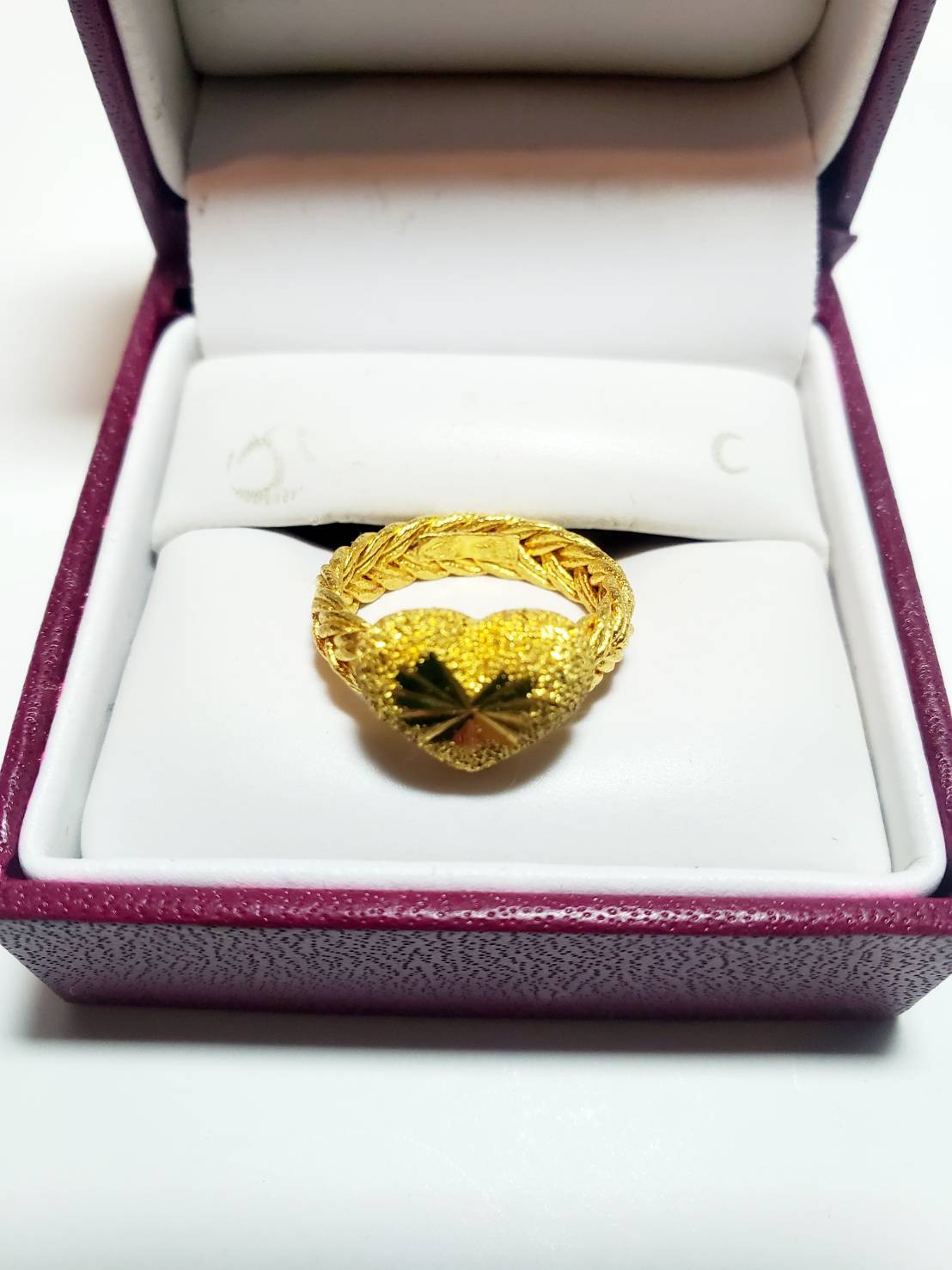 23K Thai Gold Gold Heart Ring