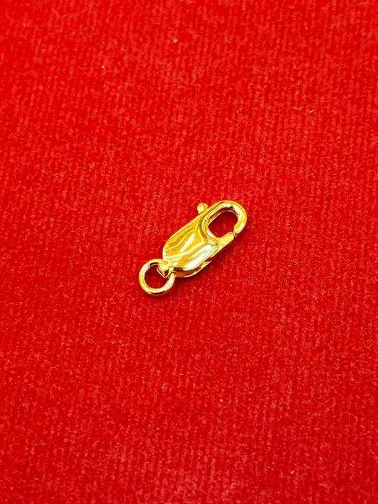 Lobster Clasp, 18k Gold Plated in 24k Gold