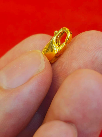 Lobster Clasp, 18k Gold Plated in 24k Gold
