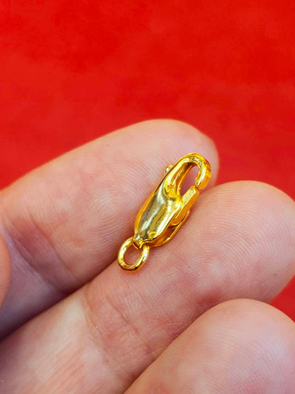 Lobster Clasp, 18k Gold Plated in 24k Gold