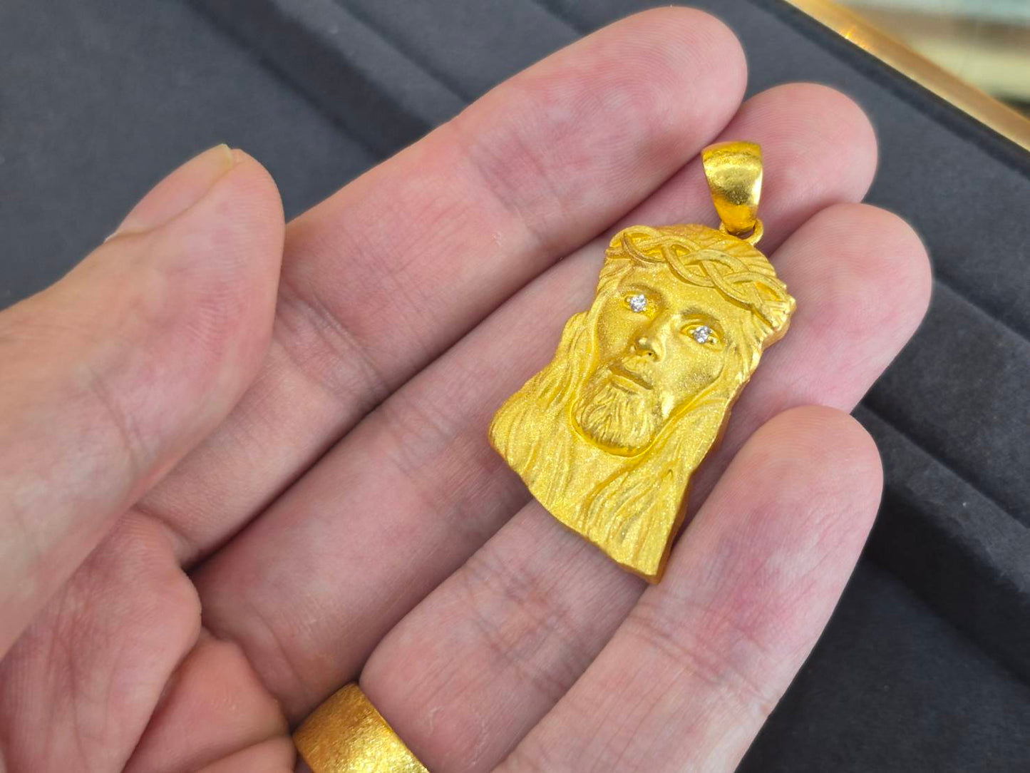 Jesus Pendant, 24K Gold
