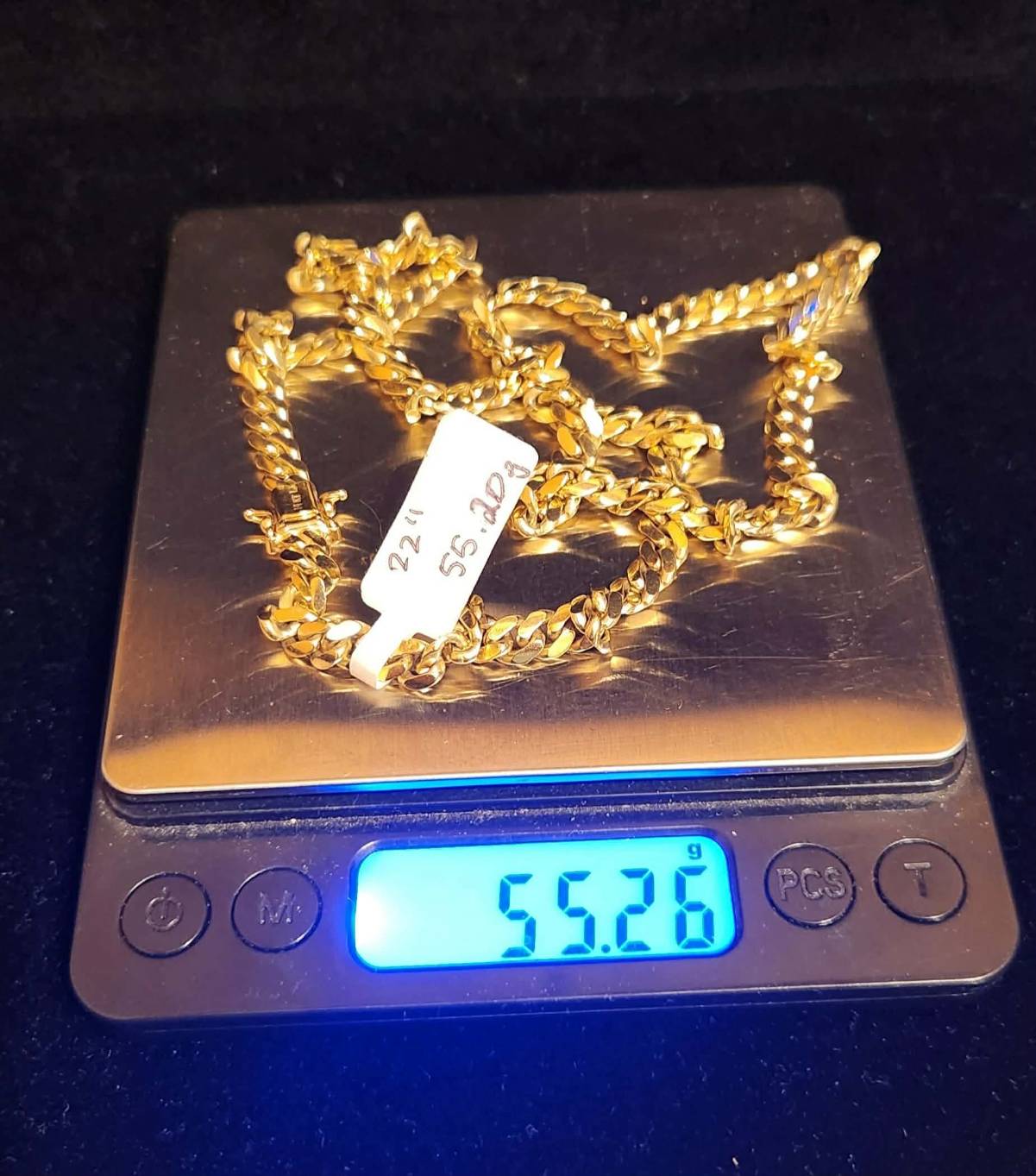 55.26g, Miami Cuban Chain, 14k Gold,