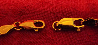 Rope Chain, 14k Gold, 2 Lobster Clasps