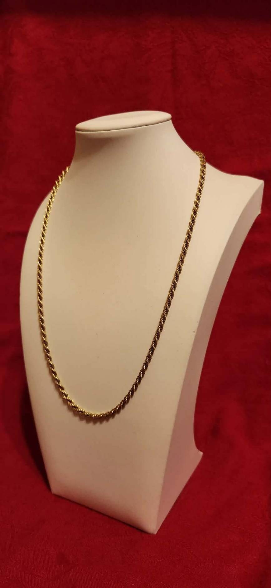 Rope Chain, 14k Gold, 2 Lobster Clasps