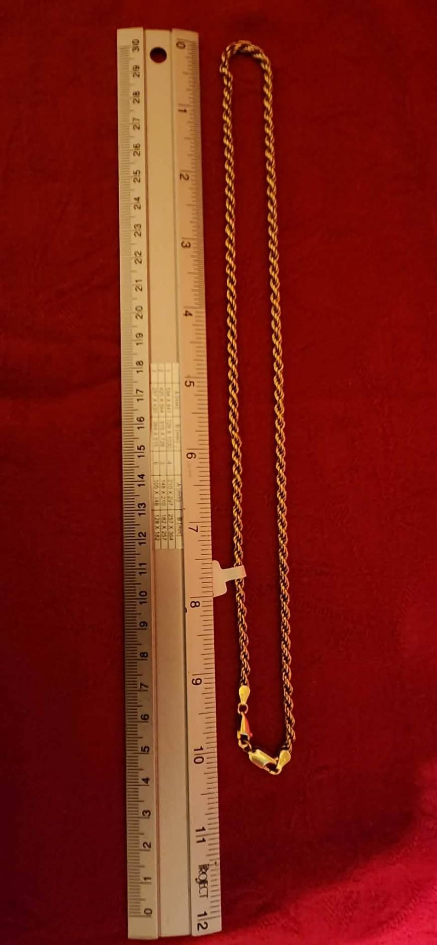 Rope Chain, 14k Gold, 2 Lobster Clasps