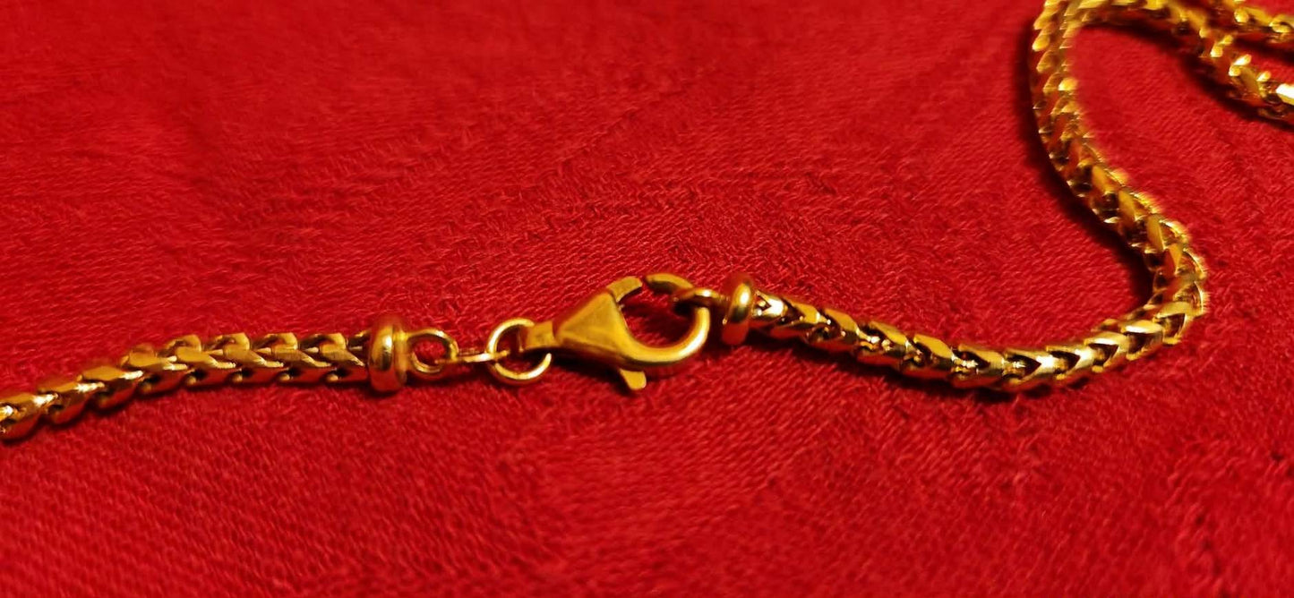 Franco Chain, 18k Gold, 33.4g
