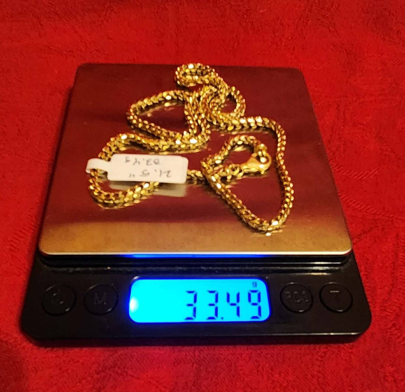 Franco Chain, 18k Gold, 33.4g