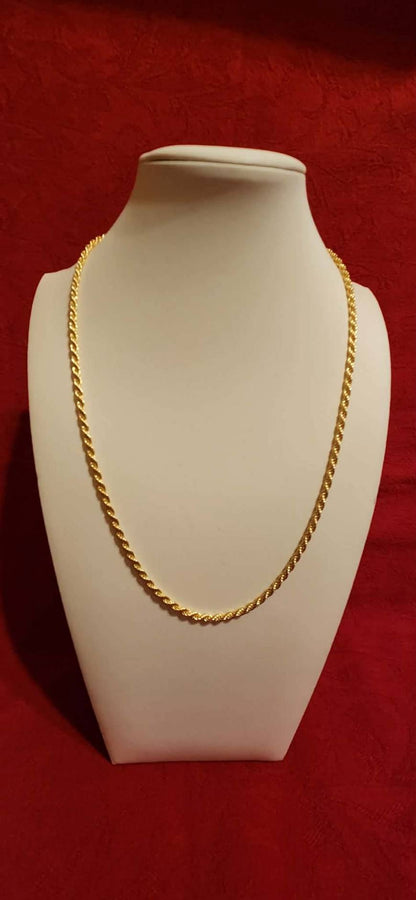 Rope Chain, 14k Gold