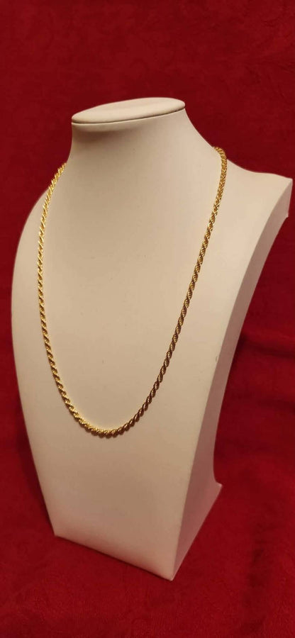 Rope Chain, 14k Gold