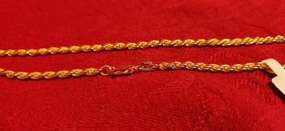 Rope Chain, 14k Gold