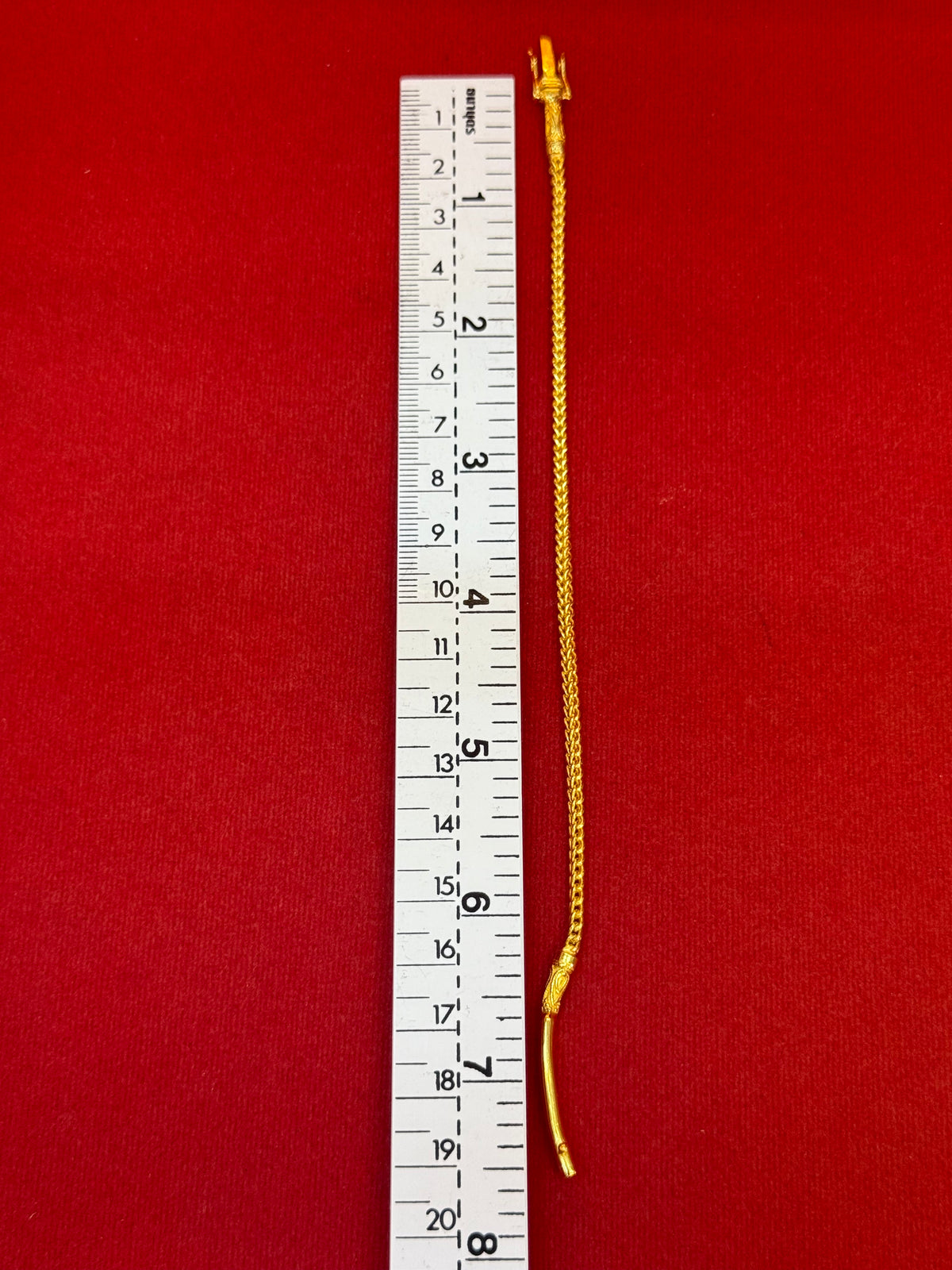 13.9g, 7.5”, Classic Franco Bracelet, 24K Gold