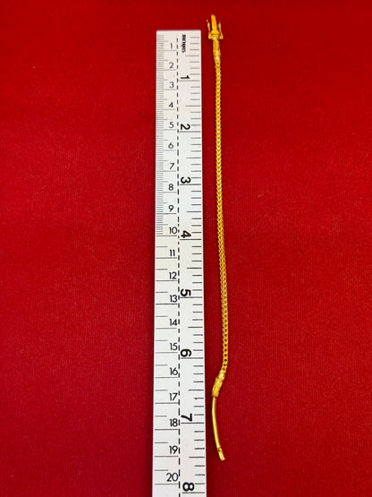 13.9g, 7.5”, Classic Franco Bracelet, 24K Gold