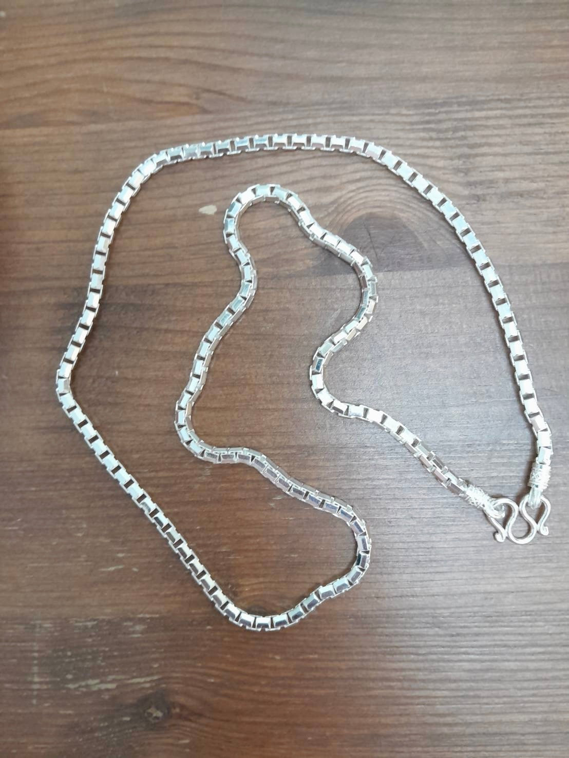 Box Chain, Sterling Silver