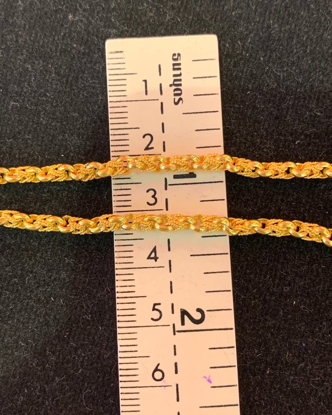 Tiger Link Chain, 24K Gold