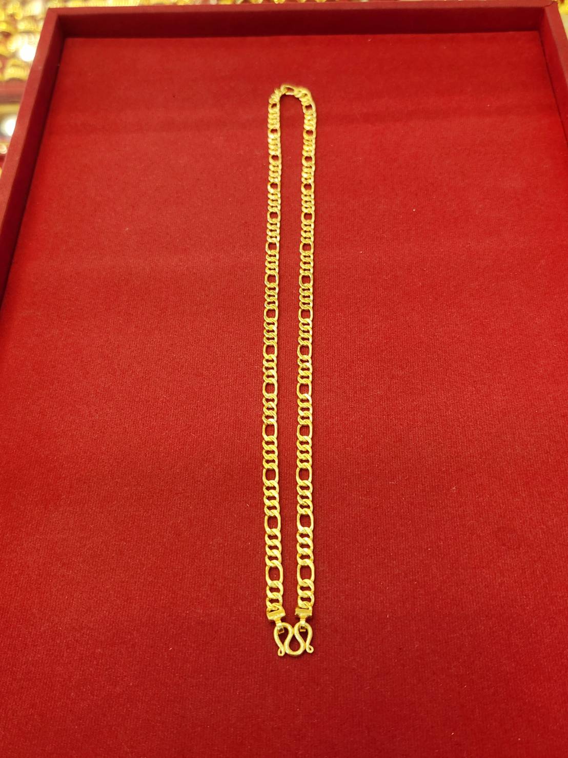 23k Thai Gold Figaro Chain