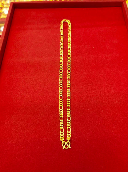 23k Thai Gold Figaro Chain