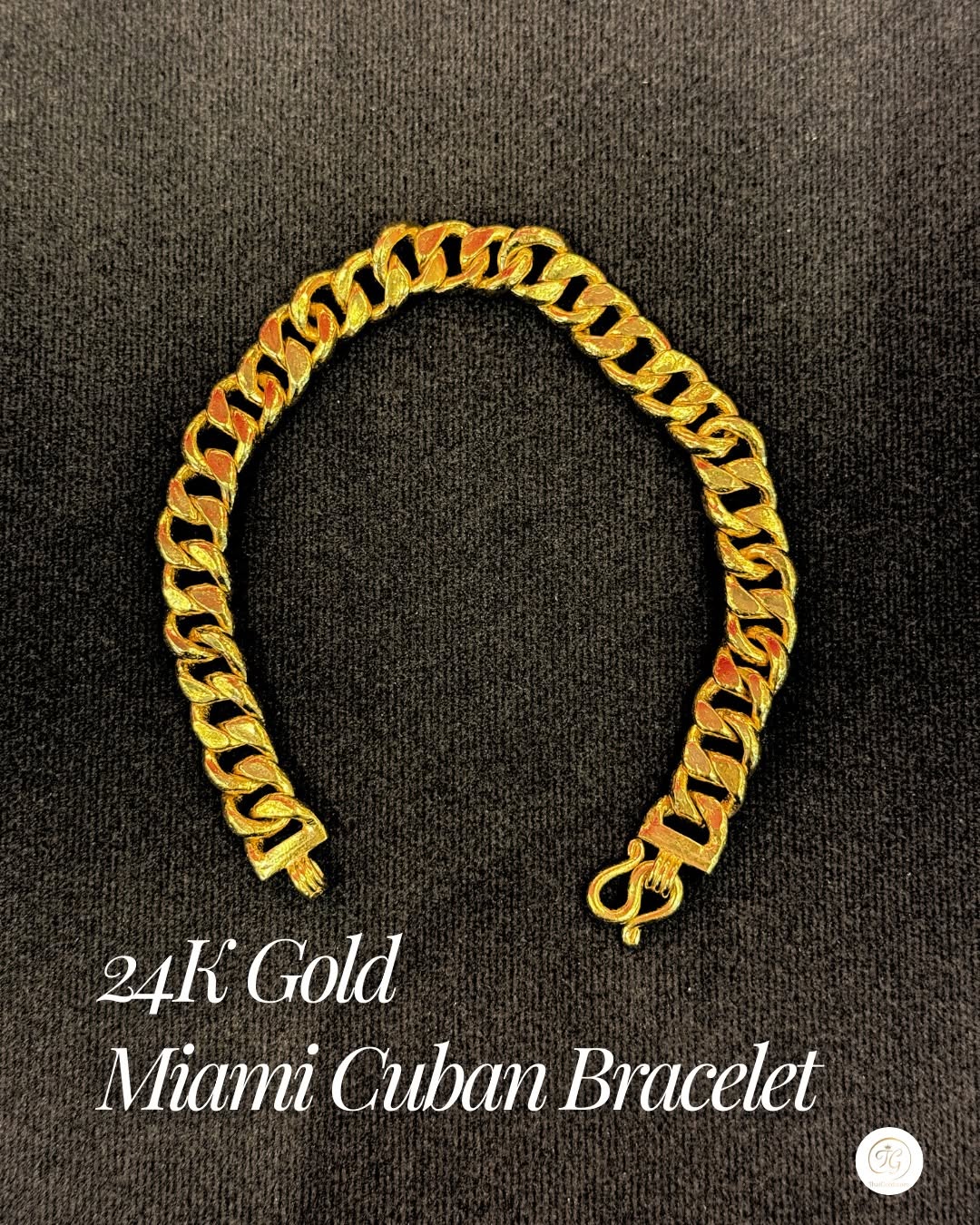 Miami Cuban Bracelet, 24K