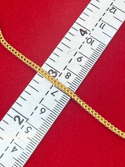 7.6g, 8", Classic Franco Bracelet, 23k Gold