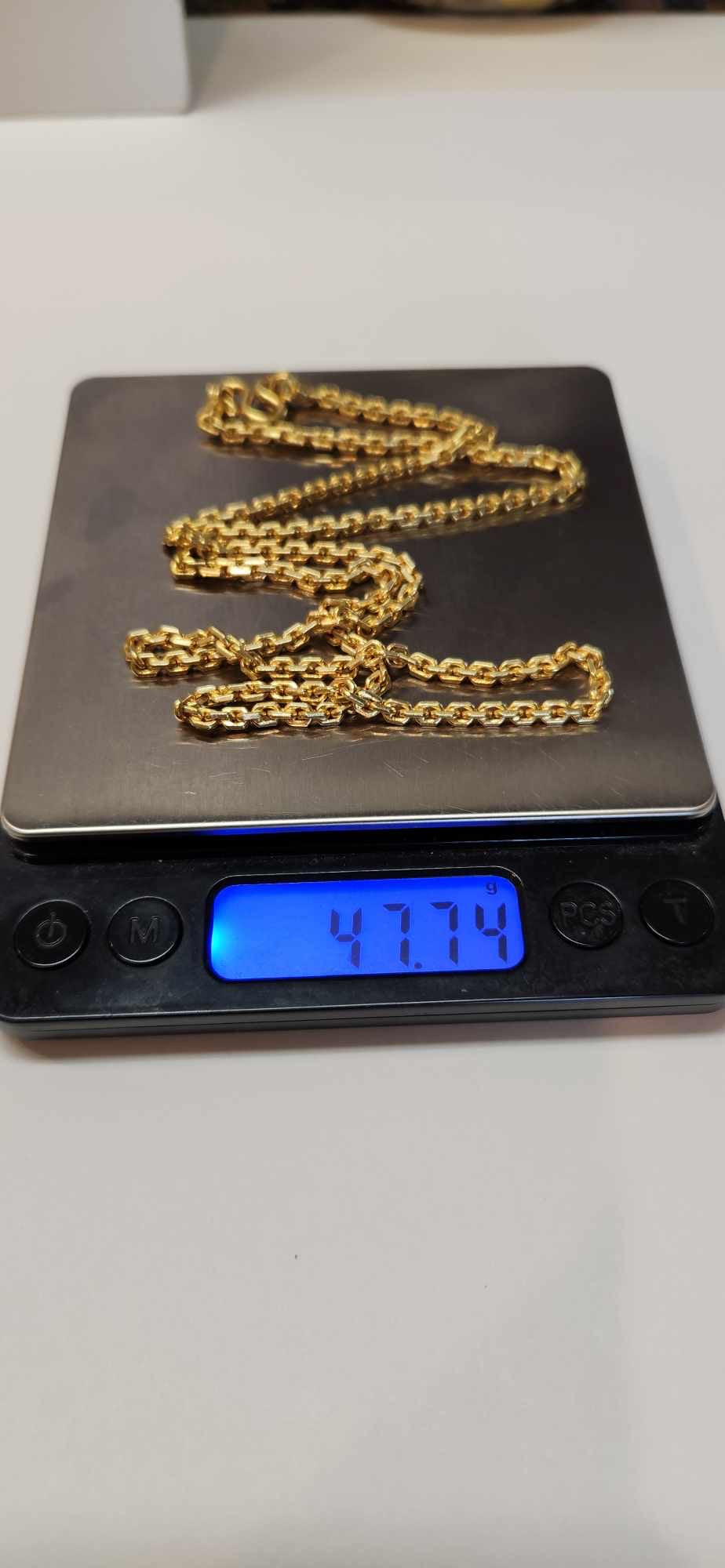 47.4g, 24", Anchor Chain, 24K Gold