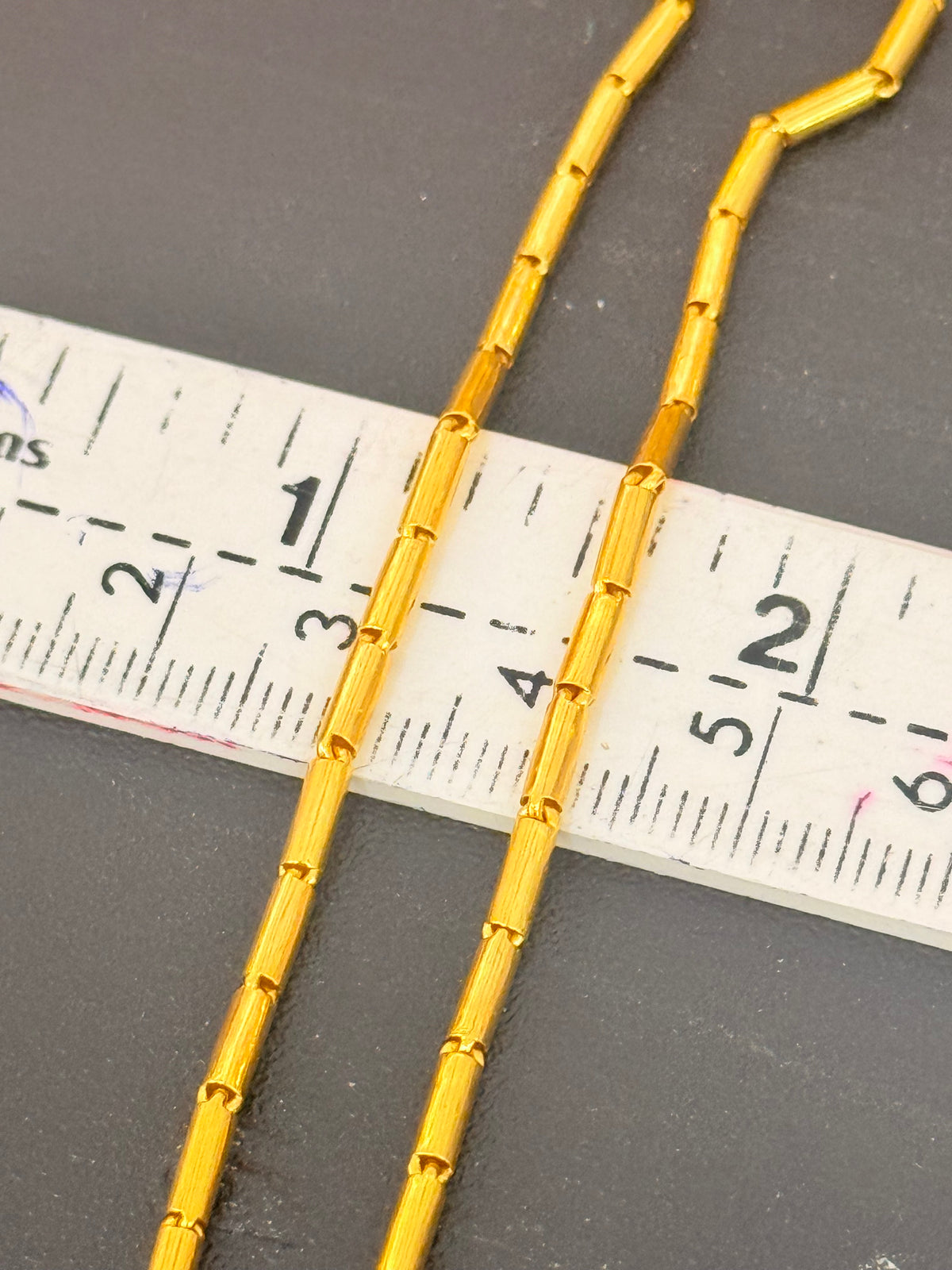 15.2g, 23", Barrel Chain, 23K Gold