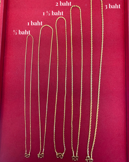 15.2g, 20", Anchor Chain, 24K Gold