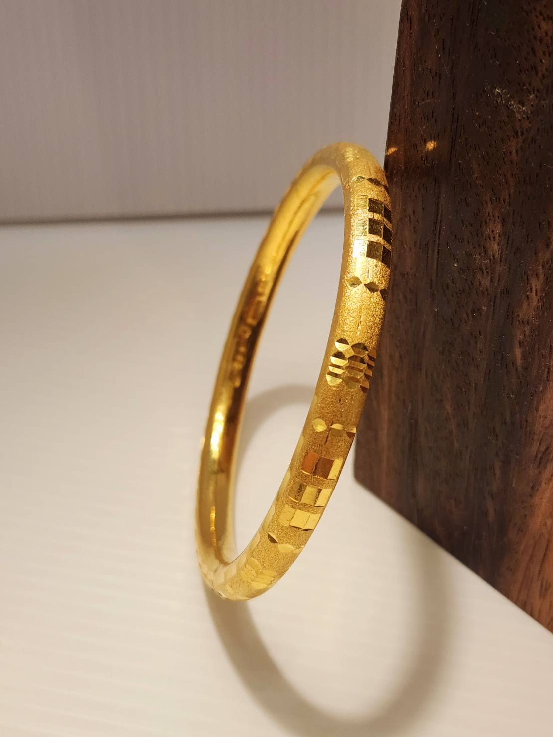 Mirror Bangle, 23K Gold