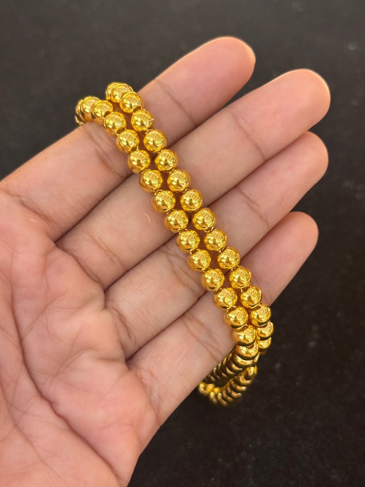 Bead Chain, 23K Gold