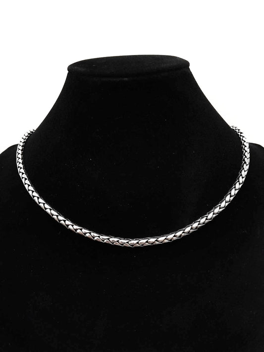 Braided Chain, Sterling Silver